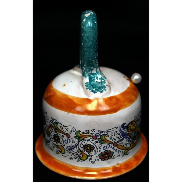 MOMA Deruta Ceramiche Artigianali Dragon Italian Pottery Bell Fima Forti - Picture 4 of 12
